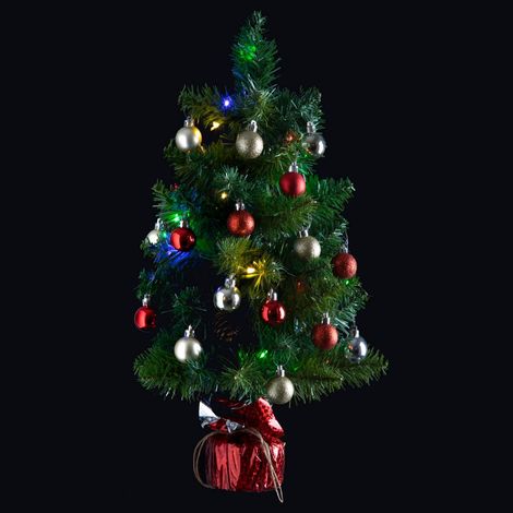 Arbre de Noël lumineux Sapin artificiel avec décoration et guirlande lumineuse H 50 cm - Feeric Christmas (1/3)
