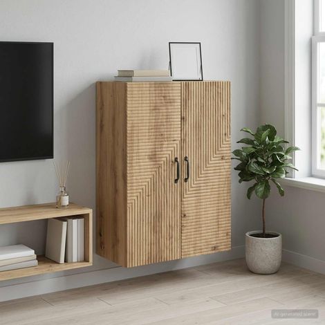 vidaXL Mobiletto a muro 66 x 34,5 x 90 cm Legno ingegnerizzato (1/5)