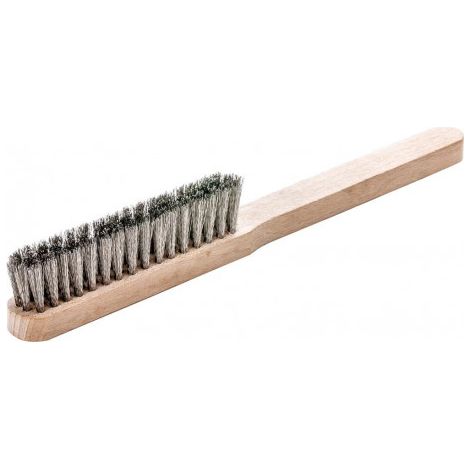 Brosse de finition V4A, ondulée, 4 rangs, 1,5mm (1/3)
