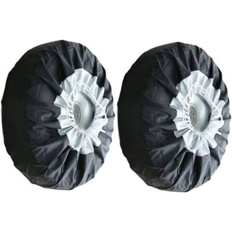 Housse de rechange pour roue de secours, housses de rangement anti-poussière pour pneus de 656537cm, 2pcs (1/4)