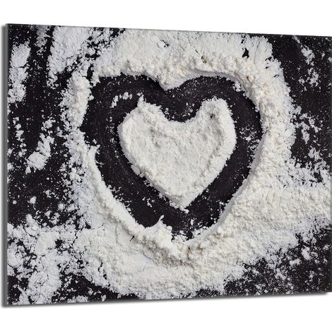 Placa protectora de vidrio para la estufa 60x52 Corazón (1/5)
