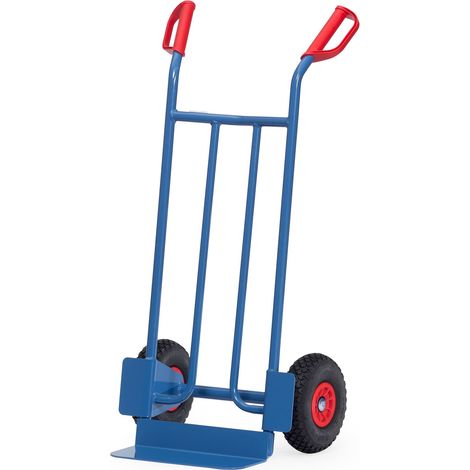 Fetra Stahlrohrkarre mit Polyurethanbereifung Höhe 1150 mm, Schaufel 150x400mm (1/2)