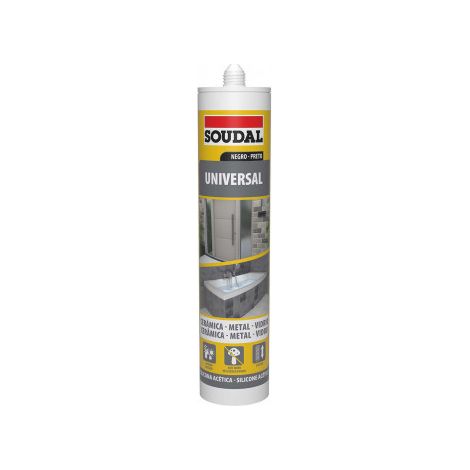 Silicona Universal SOUDAL Negra 280ml 115926