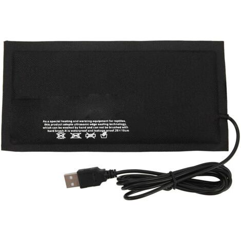 QORVA-Coussin chauffant USB pour Reptile, température constante sans interrupteur, tapis chauffant réglable pour tortues et petits animaux, 20x10cm (1/5)