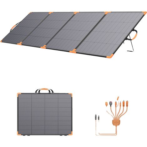 Panneau Solaire, Design Portable, Haute Efficacité, panneau solaire de 400W (1/2)