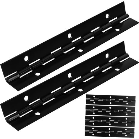 Lot de 6 charnières piano robustes pour portes et placards (1/5)