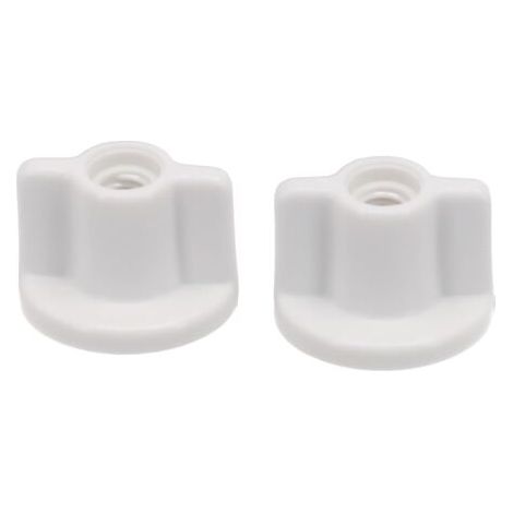 Ensemble de 10 vis de fixation arrière en plastique pour abattants de toilette, accessoires pour siège de toilette, fixation inférieure de remplacement pour couvercles de toilette, pour vis (1/4)