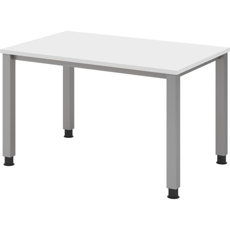 bümö Schreibtisch Serie-Q Gestell: Silber Rechteck: 120 x 80 cm