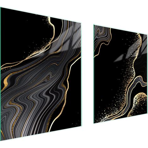 GLASSCHUTZPLATTE FÜR HERD 85x52 MARMOR (1/5)