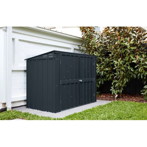 Globel Industries Metall Mülltonnenbox, Mülltonnenverkleidung, Tonnendepot "Easy 53" für 2 Mülltonnen, 240l, anthrazit, 2er Box (1/5)