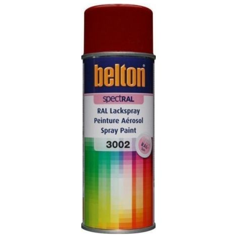 Pintura en aerosol Spectral Brillante 400ml Ral 3002 Rojo Carmín - Belton Auto-k