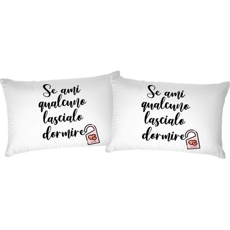 Italian Bed Linen Coppia Federe Stampa Digitale, PRINTED-08, 52 x 82 cm