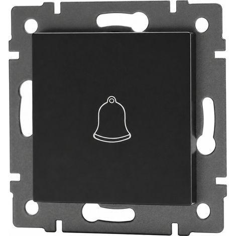Interrupteur de sonnette mural Série G noir en PC 13 × 9 × 10 cm – Livraison gratuite