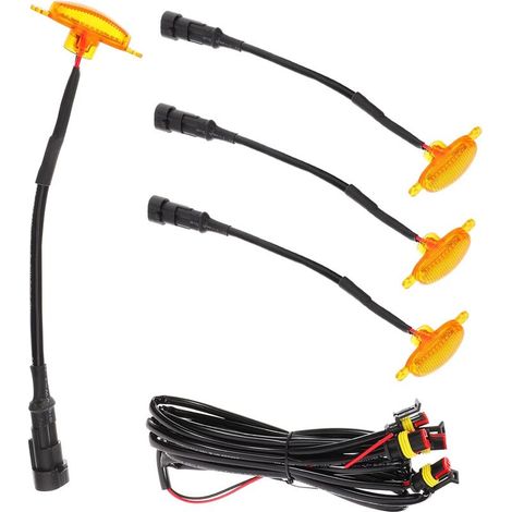 Ipetboom 1Ensemble Lumière LED Avertissement pour Lumières Jaunes (1/5)