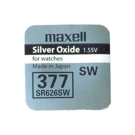 Pila Reloj 377 VARTA Oxido De Plata 1,55Vdc SR626SW