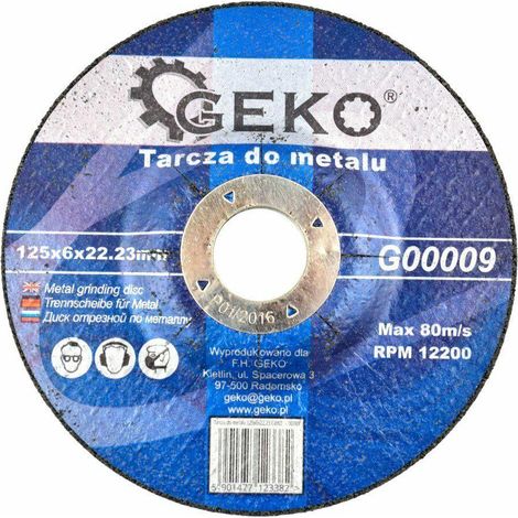 Geko 5901477123382 Tarcza de meulage 125 mm 5 pièces (1/3)