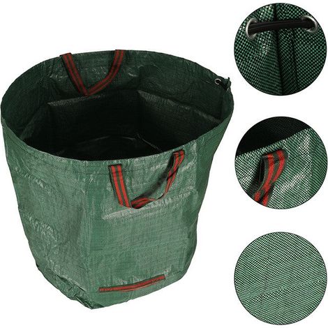 Poubelle de déchets de feuilles de jardin 272 l grand sac