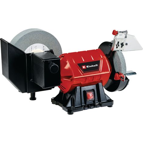 Einhell Touret d’affûtage TC-WD 200/150 (250 W, pare-étincelles) Livré avec meule à gros grains et meule à eau (1/5)