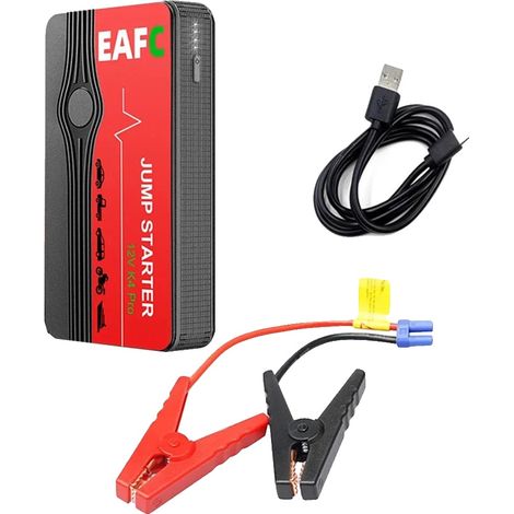 Avviatore di emergenza per auto, potenza di avviamento 600A, power bank portatile, 600A nero-a (1/2)