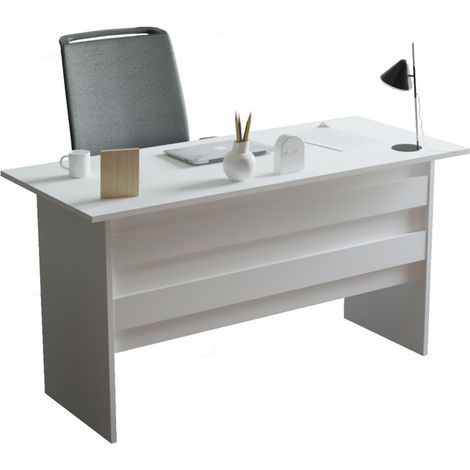 Bureau Blanc L 140 H 73.8 P 60 cm (1/5)