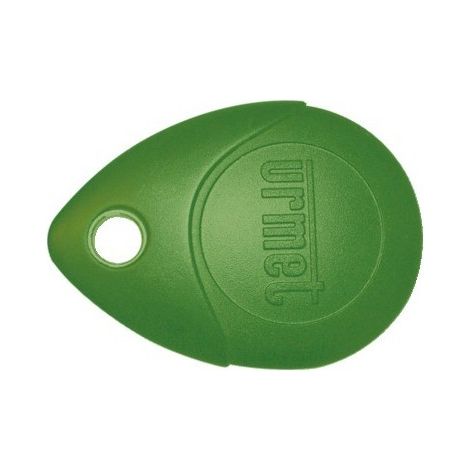 Urmet – Clé de proximité 13,56 MHz verte – Boîtier ABS ininflammable – IP68 – Lecture jusqu'à 6 cm – Conditionnée par boîte de 20 pièces