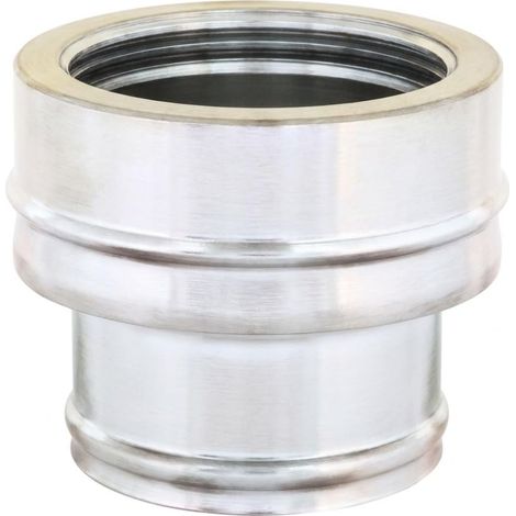MAKA Raccordo Caldaia Canna Fumaria Doppia Parete Inox Ø 100 mm (esterno 120) (1/5)
