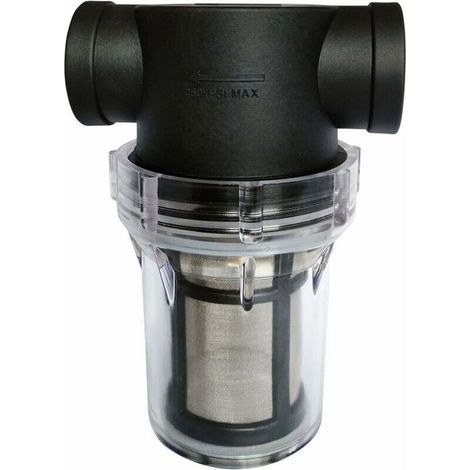 3/4"-Edelstahl-Siebfilter (100 Mesh) – Inline-Filter zum Pumpenschutz – Einfache Demontage und Reinigung (1/5)