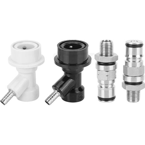 Ensemble de connecteurs ball lock pour fût 1/4in Homebrew, raccords à verrouillage sphérique pour bière, accessoires de brassage. (1/5)