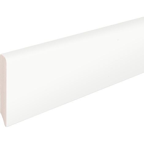 Neuhofer Fußleiste 196 cm x 60 x 10 mm weiß Sockelleisten & Fußleisten (1/3)