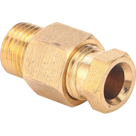 Ölrohrverbinder-Winkelstück aus Messing, gerader Blockverbinder-Adapter für Rohrverbindungen PD610 (1/5)