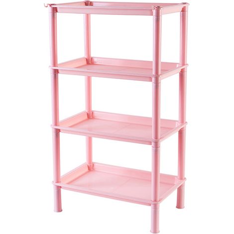 étagère de rangement en plastique pour salle de bain, bureau ou cuisine. (1/5)