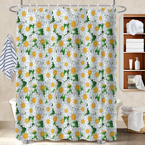 Rideau de douche en polyester 180x180 artistique voile de douche pour famille nombreuse (1/5)