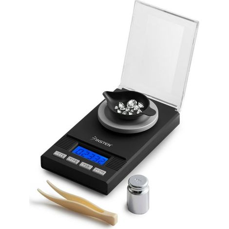 Balance électronique de précision 0,001 g à 50 g, pèse-bijoux, pierres et métaux portable avec affichage LCD (1/5)