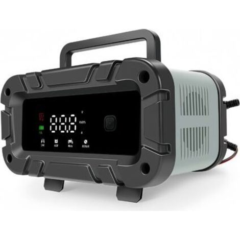 12V 24V Grey 12V 6A charger for car batteries, motorbike batteries and lead-acid batteries (1/4)