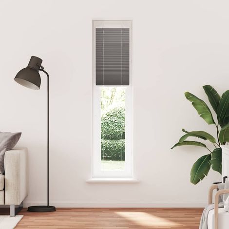 Store plissé anthracite 45x200 cm largeur du tissu 44,4 cm