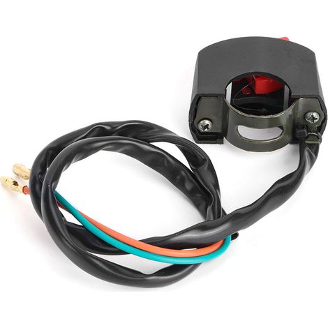 Motorradlenkerhalterung 7/8 Zoll mit LED-Scheinwerfer, Ein-/Ausschalter, rot (1/5)