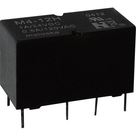 M4-24H Relais pour circuits imprimés 24 V/DC 1 A 2 inverseurs (RT) 1 pc(s)