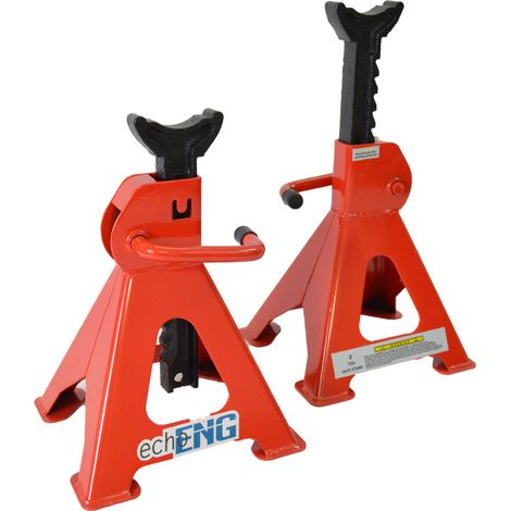 Coppia di cavalletti stand supporto auto 2000 kg 2 T TON Tonnellate (1/4)