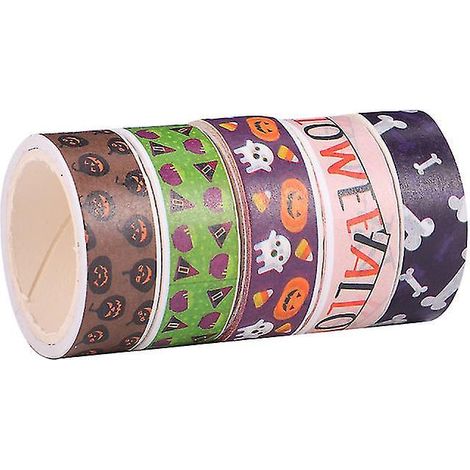 5 Rollen Bastelklebeband für Halloween-Dekorationen