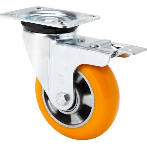 rueda giratora placa fr.4mm 10zvrfd160-auab alum-poliur.naranja bolas balona (1/2)