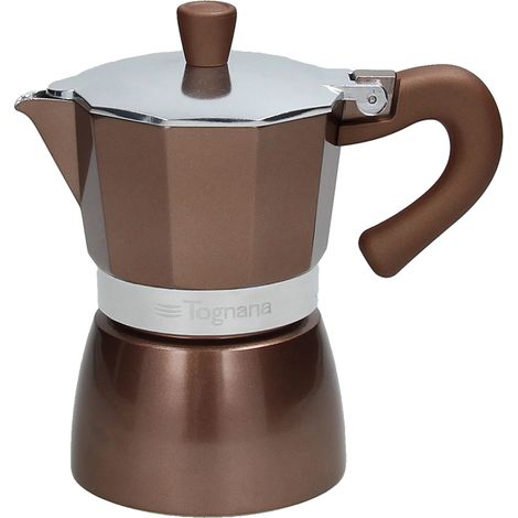 Caffettiera moka alluminio rame Tognana Coffee Star 1 tazza