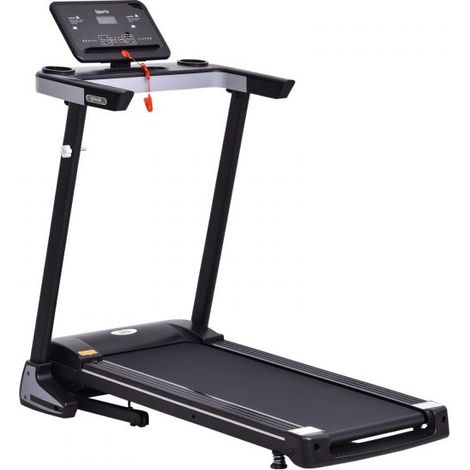 EASYCOMFORT Tapis Roulant Elettrico Pieghevole Salvaspazio, Tapis Roulant Professionle con 12 Programmi Preimpostati e Schermo LCD per Allenamento a Casa o in Ufficio, 1-12km/h, Nero