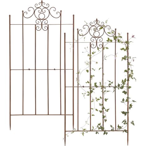 Set de 2 Enrejados para plantas Paula Marrón antiguo (1/5)