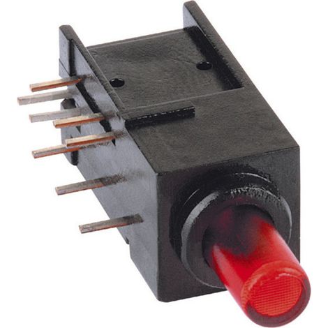 Mentor 1844.6835 R-T Drucktaster 60 V DC/AC 0.5 A 2 x Ein/(Ein) tastend Grün   1 St. (1/4)