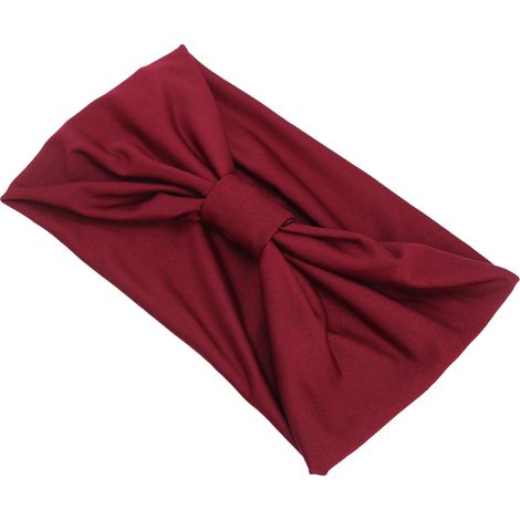 Rutschfestes, elastisches Haarband für Damen – Dunkelrotes, gedrehtes Haaraccessoire (1/5)