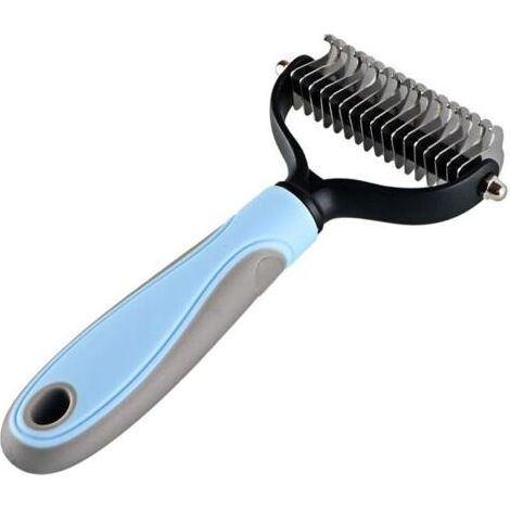 Brosse Chien Animaux Long Peigne Peigne en métal antidérapant Double Face Peigne Chien Professionnel et Brosse Chien Poil Long (1/5)