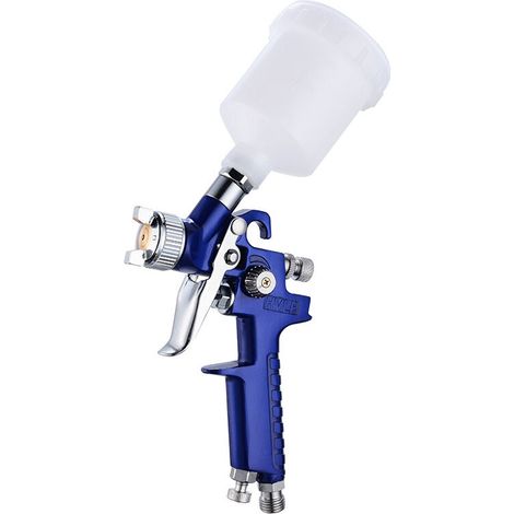 SABIR Pistolet pulvérisateur pour peinture HVLP 1,0 mm Pistolet pulvérisateur Pistolet à peinture avec réservoir Airbrush Kit aérographe (1/5)