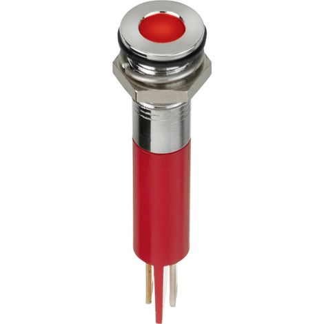 APEM Q8F1CXXR24E Luce di segnalazione a LED Rosso A filo 8 mcd