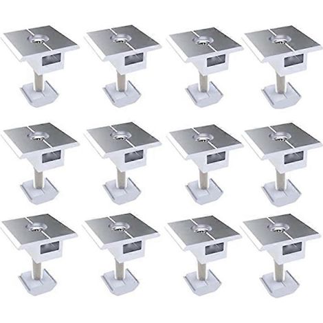 Support photovoltaïque en alliage d'aluminium, bloc coulissant de pression moyenne 40 mm pour la connexion et la fixation de panneaux solaires Sola (1/5)