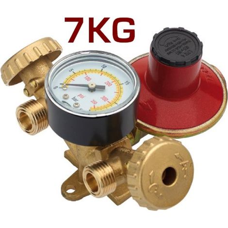 MINI CENTRALINA 2 VIE DA 7KG CON MANOMETRO SENZA FLESSIBILI BOMBOLE GAS GPL